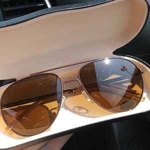 NWOT calvin Klein aviator sunglasses with case